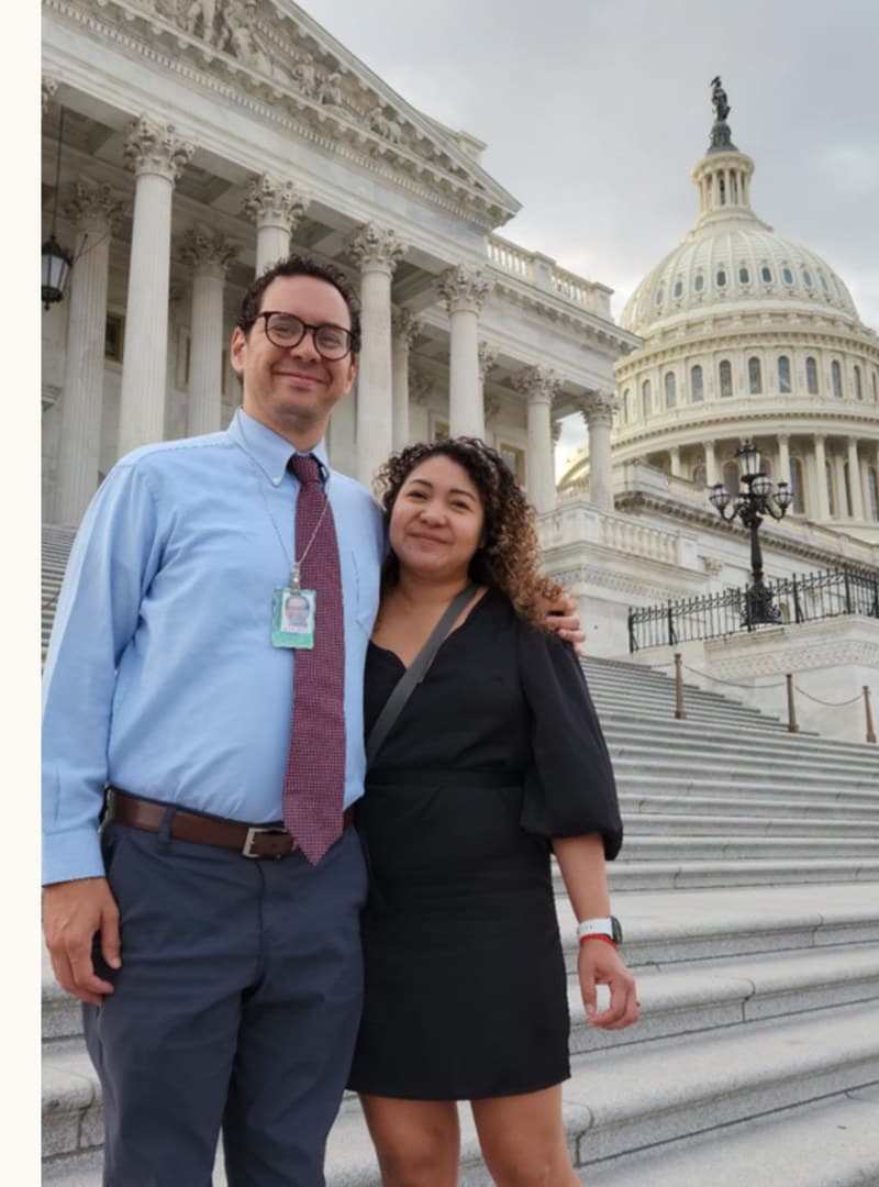 Shawn Borich Hernandez at the U.S. Capitol